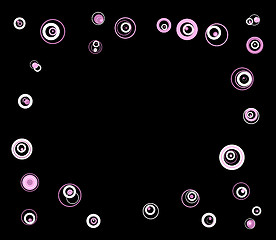 Image showing Circles on Black Background