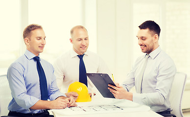 Image showing happy team of architects and designers in office