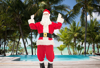 Image showing man in costume of santa claus