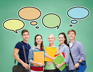 Image showing group of smiling teenagers