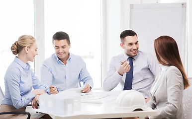 Image showing happy team of architects and designers in office