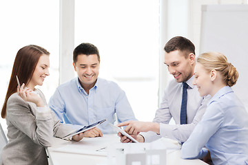 Image showing happy team of architects and designers in office