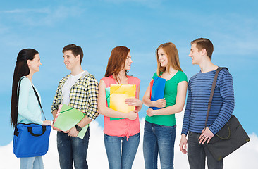 Image showing group of smiling students standing