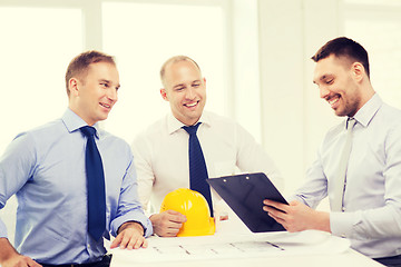 Image showing happy team of architects and designers in office