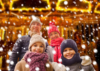 Image showing happy family outdoors