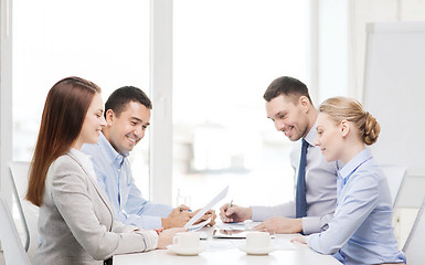 Image showing business team having meeting in office