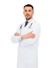 Image showing male doctor with stethoscope