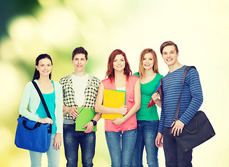 Image showing group of smiling students standing