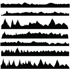 Image showing mountain silhouettes