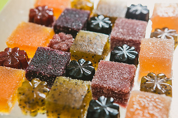 Image showing candied fruit jelly