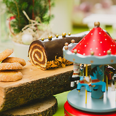 Image showing Traditional Christmas cake