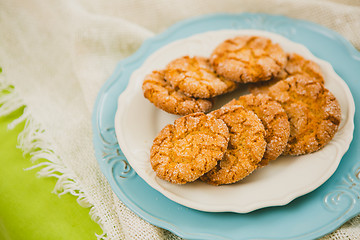 Image showing Oatmeal Cookies with Warm Fall Colors