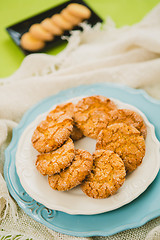 Image showing Oatmeal Cookies with Warm Fall Colors