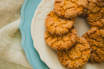 Image showing Oatmeal Cookies with Warm Fall Colors