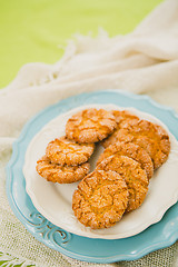 Image showing Oatmeal Cookies with Warm Fall Colors