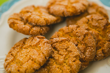 Image showing Oatmeal Cookies with Warm Fall Colors