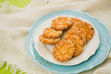 Image showing Oatmeal Cookies with Warm Fall Colors