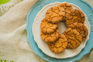 Image showing Oatmeal Cookies with Warm Fall Colors