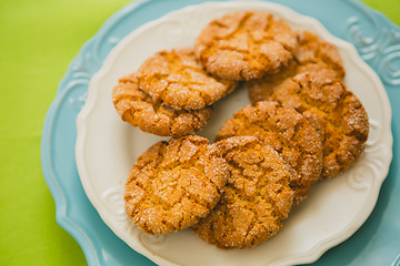 Image showing Oatmeal Cookies with Warm Fall Colors