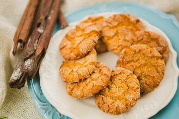 Image showing Oatmeal Cookies with Warm Fall Colors