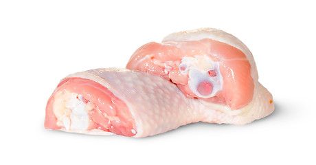 Image showing Two Raw Chicken Legs Lying On Each Other