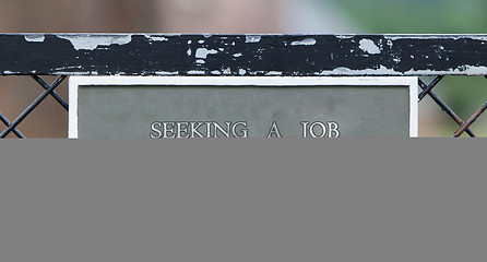 Image showing Seeking a job