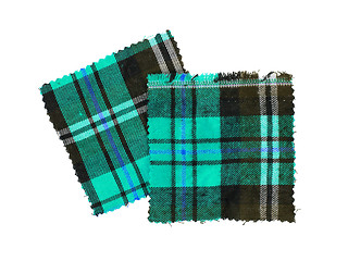 Image showing Scottish checked fabric