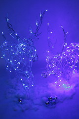 Image showing  Christmas wicker iron deer