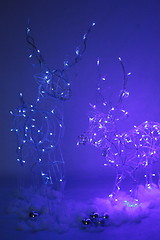 Image showing  Christmas wicker iron deer