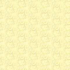 Image showing Vector floral pattern on a beige background.