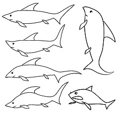 Image showing shark set
