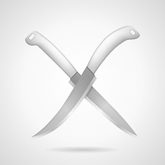 Image showing Vector icon for knives