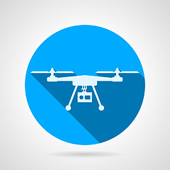 Image showing Quadrocopter sign flat vector icon