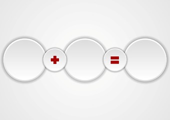 Image showing White circles concept web design