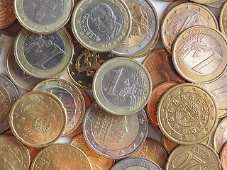 Image showing Euro coins