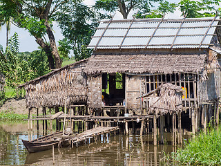 Image showing Farmer's house in Myanmar