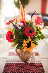 Image showing Ukrainian decorated table