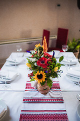 Image showing Ukrainian decorated table