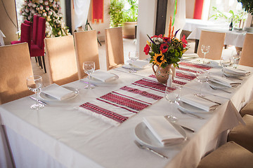 Image showing Ukrainian decorated table