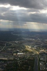 Image showing Looking down the Plane