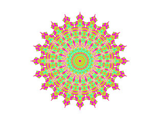 Image showing Abstract radial pattern