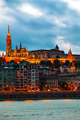 Image showing Old Budapest with St. Matthias church