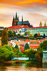 Image showing Old Prague cityscape overview