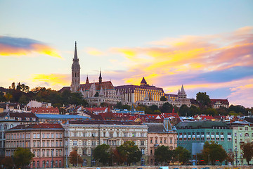 Image showing Old Budapest with St. Matthias church