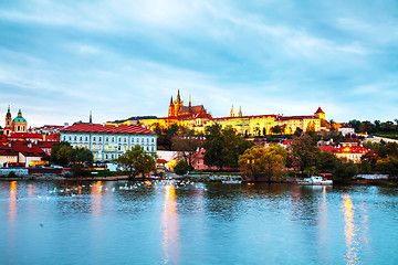 Image showing Old Prague cityscape overview