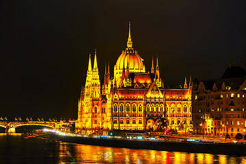 Image showing Parliament building in Budapest, Hungary