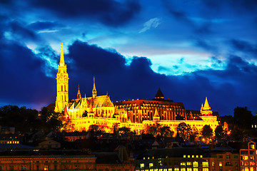 Image showing Old Budapest with Matthias church