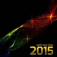 Image showing Happy 2015 new year