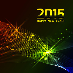 Image showing Happy 2015 new year