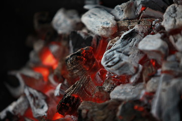 Image showing fireplace burning charcoal